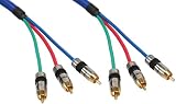 InLine Cinch Kabel RGB, 3x Cinch, Stecker/Stecker, 15m