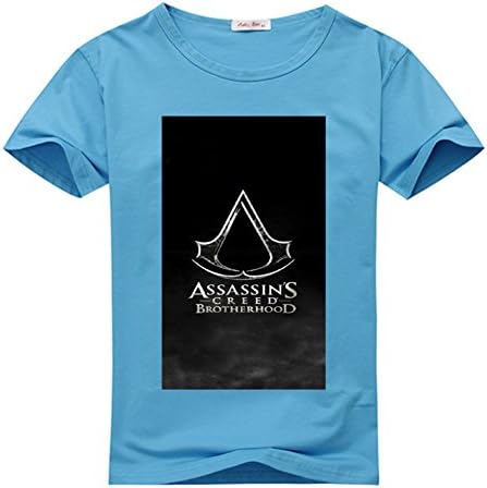 Corlorone Mens T-Shirt Assassins Creed ,black Medium Blue