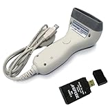 IMAGE OF Hand Held Contact USB 80mm Long hand-held red LED CCD Barcode Scanner Barcode Reader w/AGPtek® USB2.0 ALL in one card Reader