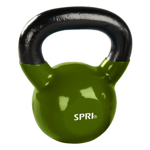 SPRI Deluxe Vinyl Kettlebell (Moss Green 30Pound) Your Extra Price ratirebk