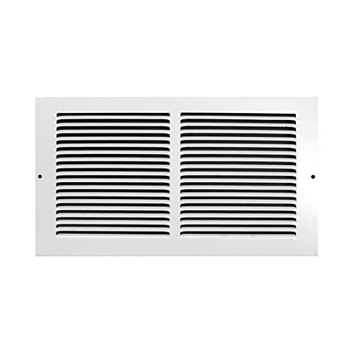 Accord AB3BGWH146 Baseboard Grille with 1/3-Inch Fins Louvered Design, 14-Inch x 6-Inch(Duct Opening Measurements), White