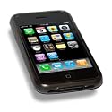 Black Silicone Case Cover Skin & Screen Protector for Apple iPhone 3G/3GS