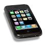 BPM Black Silicone Case Cover Skin & Screen Protector for Apple iPhone 3G/3GS