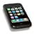 BPM Black Silicone Case Cover Skin & Screen Protector for Apple iPhone 3G/3GS