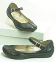 Clarks Leder Slipper Ballerina schwarz