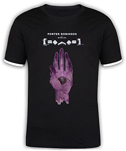 Nusj Porter Robinson Worlds Mercerized Cotton Male T-shirt Black S
