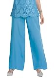 Woman Within Plus Size Wide Leg Georgette Pants By Candlelight And Champagne (Crystal Jade,24 W)