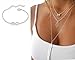 DDLBiz Women Bang Bang Multilayer Pendant Chain Statement Necklace