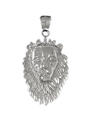 Clevereves 14K White Gold Pendant Lion Head 8.5 - Gram(s)