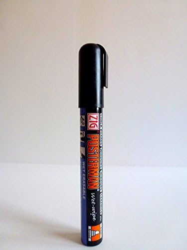 Black Liquid Chalk Marker Writes Like Paint Pen on Glass, Mirrors, Chalkboard Vinyl