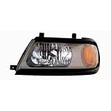 2000-2004 MITSUBISHI MONTERO SPORT w  FLAT BLACK PAINT LEFT HAND REPLACE HEAD LIGHT... by TYC