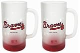 Atlanta Braves Frosted Mug (16-Ounce, Set of 2)