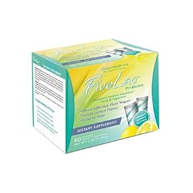 Click here to buy Global Health Trax Fivelac, .053 Ounce Packets 60-Count by Global Health Trax.