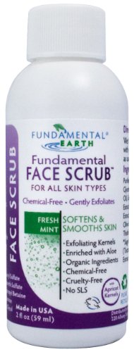 Fundamental Face Scrub - 2 Oz. Travel Size - Natural Face Scrub - Made in USA