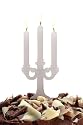 Fred Candelabra Candle - White