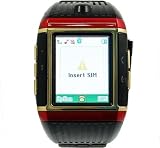 1.5''TFT Waterproof Hand Touch Screen Quad Watch Phone support Bluetooth V2.0 and A2DP bluetooth stereo and MP3/MP4 Music Player and Handwriting Input with 1.3 Million Pixel High Quality Camera Built in 32MB (Come with 1GB TF Card)