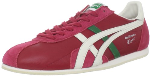 Onitsuka Tiger Runspark LE Fashion Sneaker,Red/Off White,8 M US Women's/6.5 M US Men's