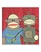Sock Monkey #221 Emerging Artists Giclee Poster Print by Brenda Young, 8x10