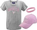 Chicago Bulls Girls 7-16 adidas Pink Cap and Short Sleeve Tee Combo Pack