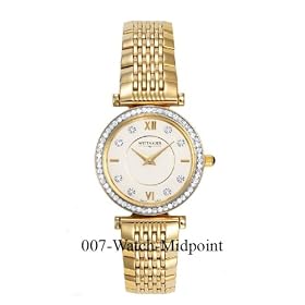 New Whittnauer Swiss Wrist Watches - Wittnauer Stratford Ladies Diamond Watch 12R34