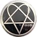 Mens H.I.M. BAND Punk Rock Metal Belt Buckle- Round w/ Heartagram Logo