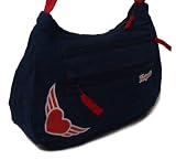 Womens/Ladies/Girls Blue Denim Trespass Bag With Contrasting Strap - Denim - UK 1-1