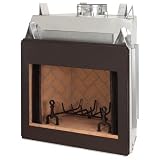 Masonry fireplace:FMI Georgian Herringbone Brick 42 Inch Smooth Faced Woodburning Firebox