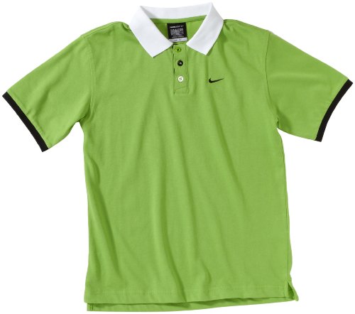 Nike Kinder Polo Shirt DRI-FIT SOLID, sprinter green/white/black, M, 360874-300