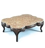 PC1093 - Mosaic Fossil Stone Top Coffee Table