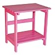 Cedar Wood Outdoor Patio Adirondack Side Table - 20"L x 14"W x 20"H