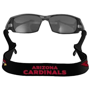 Buy Arizona Cardinals Black Neoprene Retainer Sunglasses Holder by Football Fanatics