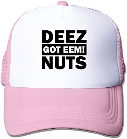Men Deez Nuts Got Mesh Back Baseball Cap Trucker Caps Pink