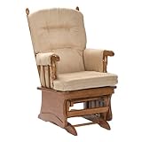 Brooks Furniture Padded Baby Glider with Arm Pads - Maple/ Camel