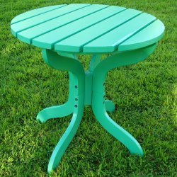 23" Classic Round Side Table (Green) (22"H x 23"W x 23"D)