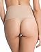 SPANX Women's Oh My Posh! High Waisted Thong, Natural, Small