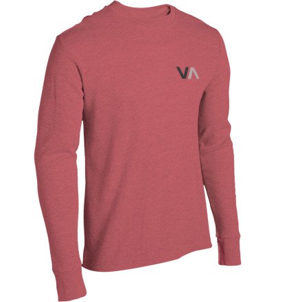 RVCA Va Thermal Shirt - Long-Sleeve - Mens Red Grease, L