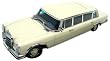 Mercedes Typ 600 LWB Limousine Diecast Car Model 1/43 Cream Die Cast Car by Autoart