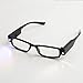 Happy Hours® Ultra Bright Full Black Frame Easy Touch Switch Dual LED Lighted Up Map Book Readers Reading Eye Glasses Eyeglass Spectacle Diopter Magnifier Light Up Presbyopic Glasses Hand Free + Batteries (Strength:+2.50 )