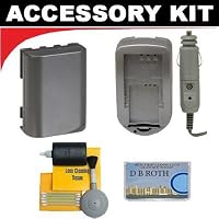 One Spare BP511 Battery + Charger For The Canon ZR90, ZR85, ZR80, ZR70, ZR65, ZR60, ZR50, ZR45, ZR40, ZR20, ZR10 Mini DV Camcorders