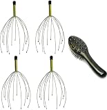 Heavenly Touch Scalp Massager 4 Pack and Vibrating Hair Brush Heavenly Touch Scalp Massager 4 Pack and Vibrating Hair Brush