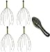 Heavenly Touch Scalp Massager 4 Pack and Vibrating Hair Brush