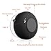 GJT®Wireless Bluetooth Waterproof Shower Speaker: 3.0 Speaker, Mini Water Resistant Wireless Shower Speaker, Handsfree Portable Speakerphone with Built-in Mic, 6hrs of playtime, Control Buttons and Dedicated Suction Cup for Showers, Bathroom, Pool, Boat, Car, Beach, & Outdoor Use(Black)