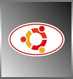 Ubuntu Linux Logo Vinyl Euro Decal Bumper Sticker 3x 5