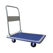RWM Casters PT-SS-S Steel Folding Handle Platform Trucks, 330 lbs Capacity, 28" Length x 18.3" Width x 32.0" Height