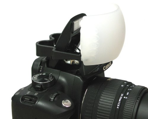 Soft Pop-Up SLR Flash Diffuser for Canon EOS, Nikon, Olympus, & Pentax On-Camera Flashes