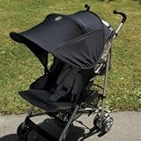Sunshine Kids Shade Maker Canopy For Strollers, Black