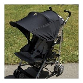 Sunshine Kids Shade Maker Canopy For Strollers, Black