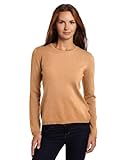 Sofie Women's Long Sleeve 100% Cashmere Crew Neck Sweater, Brown Sugar, X-Large Sofie Women's Long Sleeve 100% Cashmere Crew Neck Sweater, Brown Sugar, X-Large