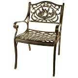 Oakland Living 3312 - AB - Hummingbird Dining Chair - Antique Bronze - B00249JE66