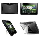 KHOMO Fusion Dual Case (Plastic and Rubber) for Blackberry Playbook Tablet